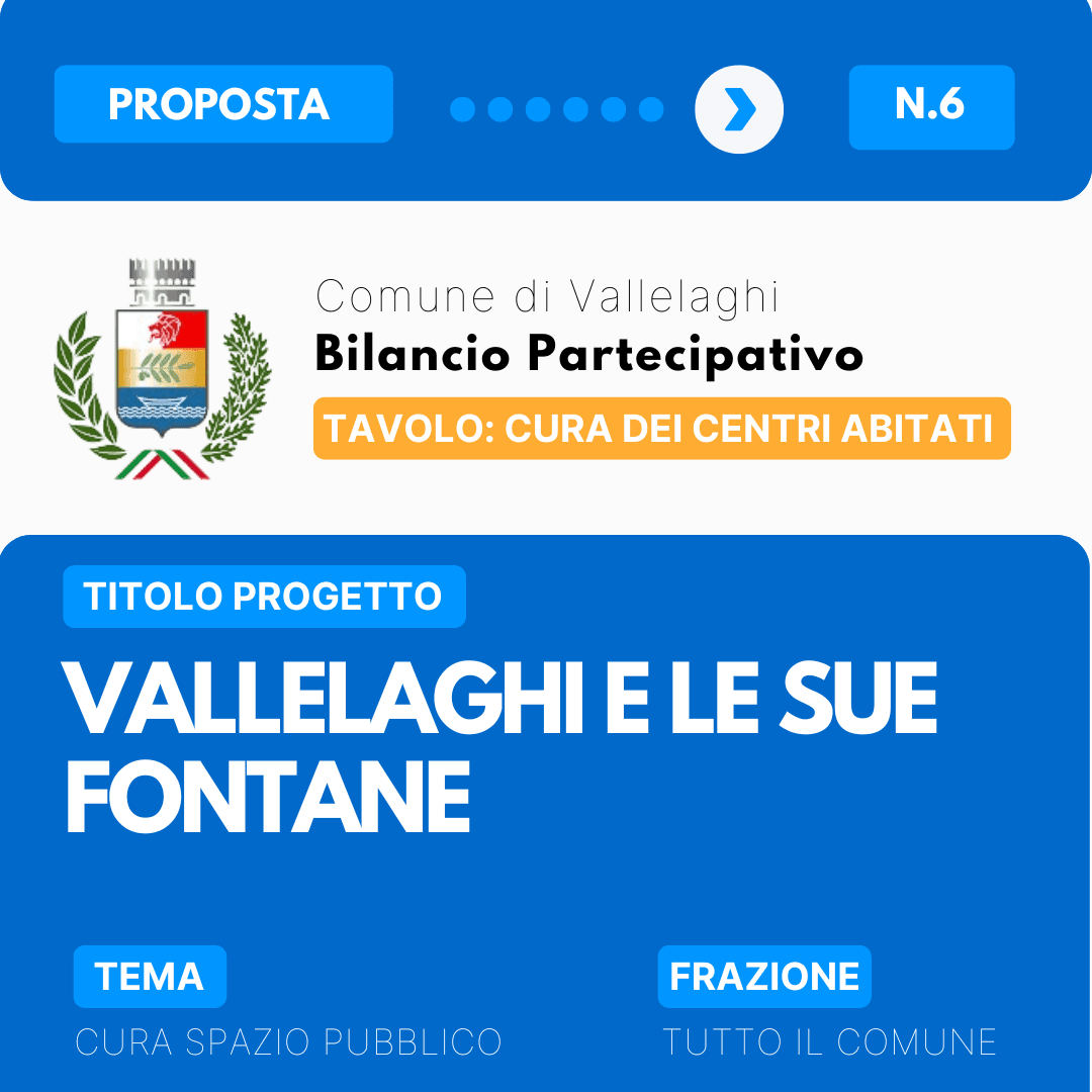 Vallelaghi e le sue fontane