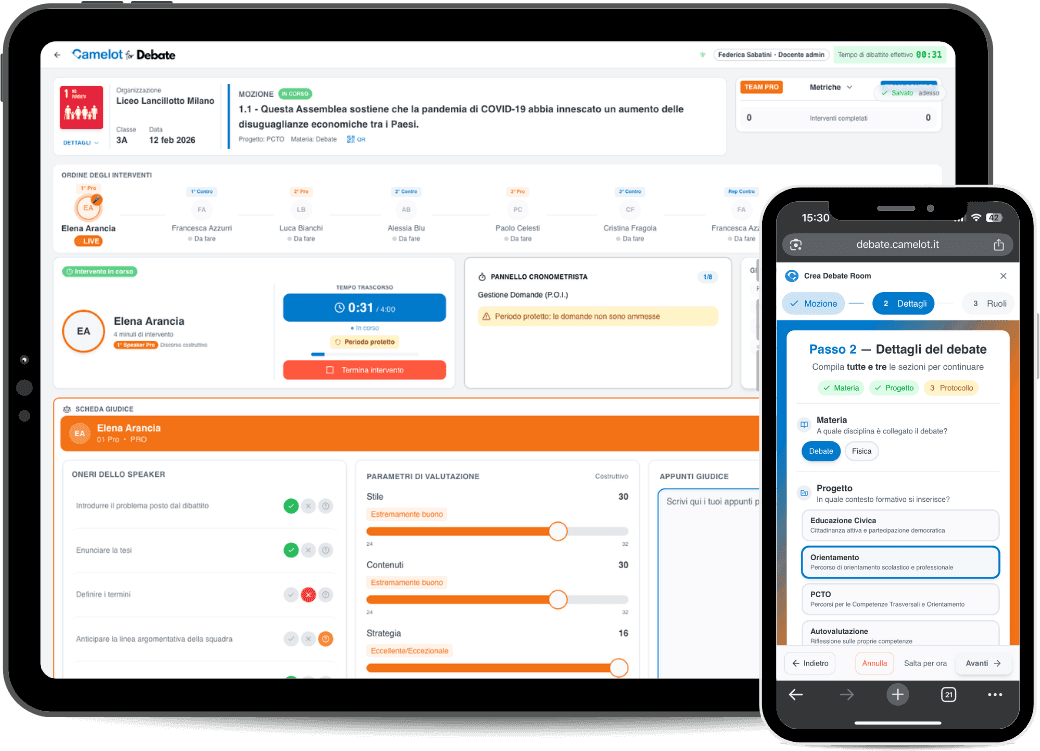 Come funziona Camelot for Debate