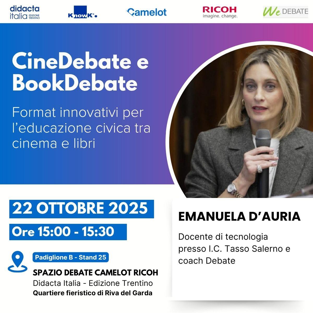CineDebate e BookDebate: Format innovativi per l’educazione civica tra cinema e libri