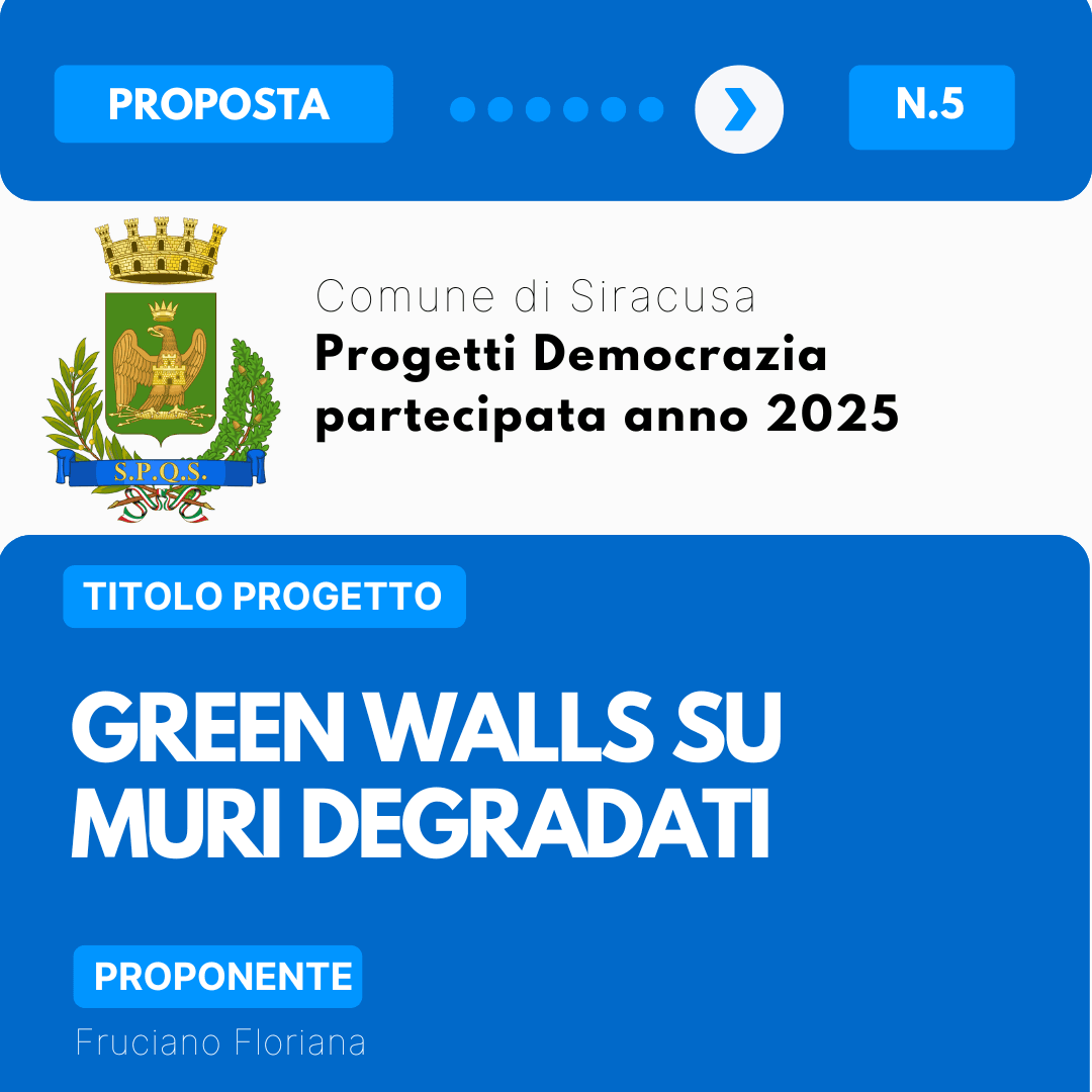 Green walls su muri degradati - Fruciano Floriana