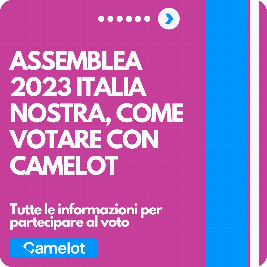 Assemblea 2023 Italia Nostra, come votare con Camelot
